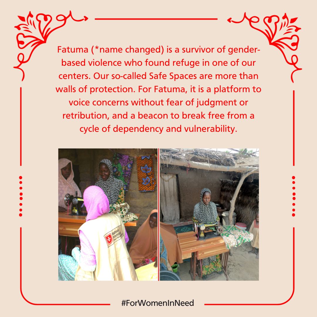 MalteserInt's tweet photo. For Fatuma* (name changed) from #Nigeria, our so-called 'Safe Spaces' are much more than just walls of protection. 💛
Read more and about our commitment #ForWomenInNeed 👉https://t.co/VHhOOkIt4U
#ThisYearsGiftForHer? Your Support! Click here to donate 👉https://t.co/5obqbgwPWR https://t.co/zmoZEbyNOP