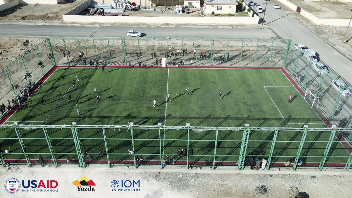 YazdaOrg's tweet photo. In November 2023, as part of the #project (Supporting the Marla Ruzica Fund for War Victims and Supporting the Return of the Displaced Persons in the #Nineveh Plain and Western Nineveh), we began opening a #football competition in Tel Azir. https://t.co/Ca2Q2GRmJn