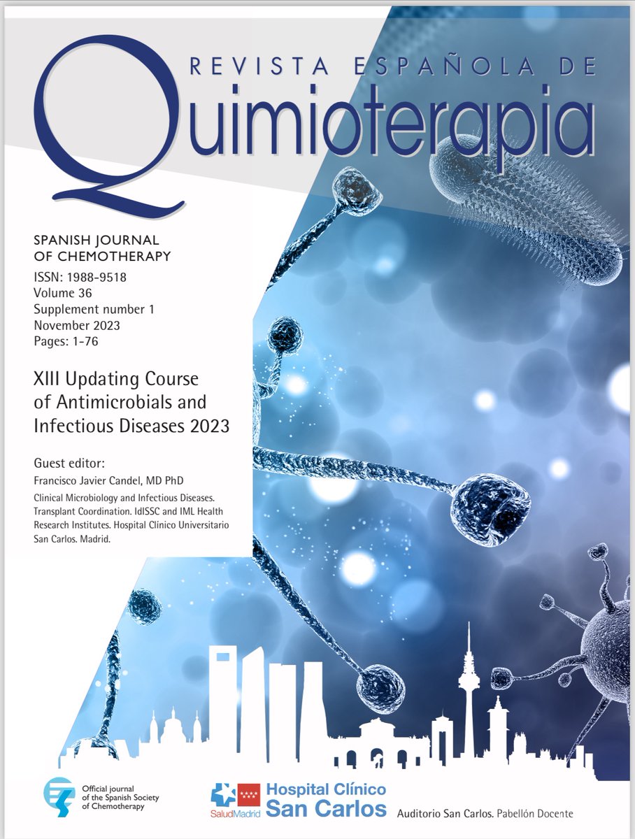 Estupendo Núm. Monográfico de la REQ. Enhorabuena a Rosa y Marino Blanes, de nuestra UEI del Hospital La Fe (Valencia), por su artículo sobre bacteriemia y endocarditis por enterococos y estreptococos. Proyección de calidad y gran legado en su jubilación del Dr. M. Blanes.