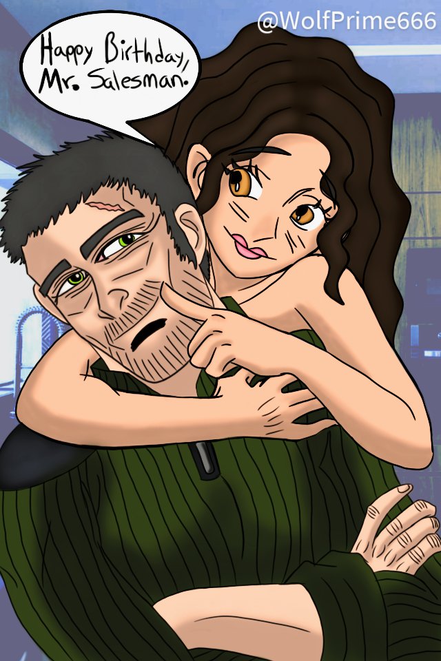 WolfPrime666's tweet photo. Sharing my fanart of Sam Fisher and Katia Loernstern again because I... I miss this two so much and being the only person who ship them well... I feel alone in this boat, but is fine, I'm used to it now.🥺🥺💚🖤💚 #SplinterCellOperationBarracuda #SplinterCell #SamFisher #R6Zero https://t.co/SZ315Lj4at