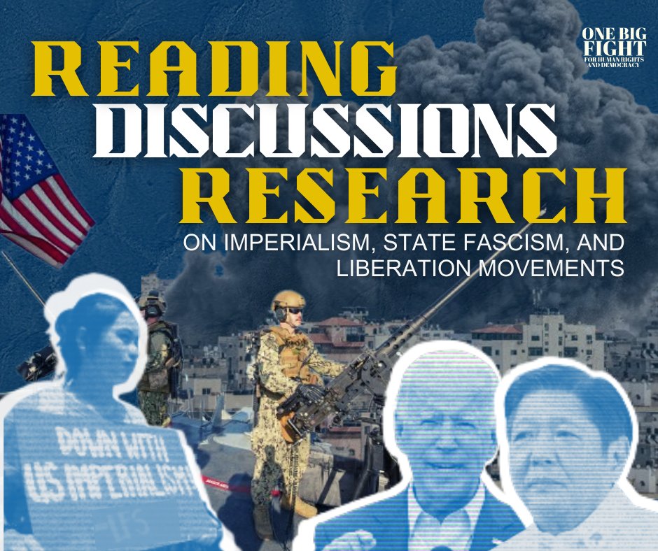 OBF_HRD's tweet photo. We are encouraging everyone to conduct discussions, researches, and reading sessions to educate ourselves on the current siege against the Palestinian people, their fight for national liberation, and our role as citizens of a semi-colonial state in ending imperialism. https://t.co/Zj3XuLUDYk