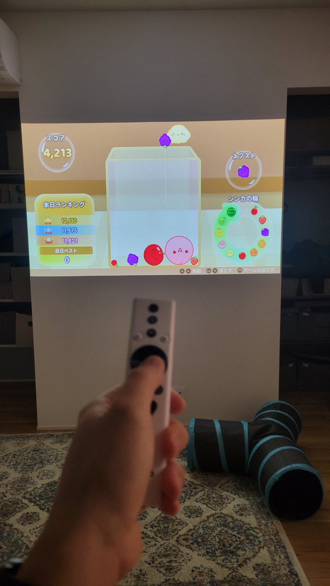 hokanco_sub's tweet photo. ポップインアラジン2で
スイカゲームを初めてしてみたけど結構いけた！
ただもっていける展開やったからくやしい…

#aladdinx #スイカゲーム https://t.co/vPRhb9L6Fz