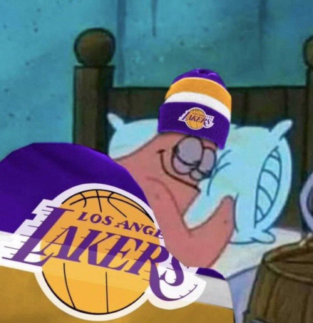 LakeShowYo's tweet photo. how Lakers fans sleeping tonight https://t.co/QhqOTU0Wy6