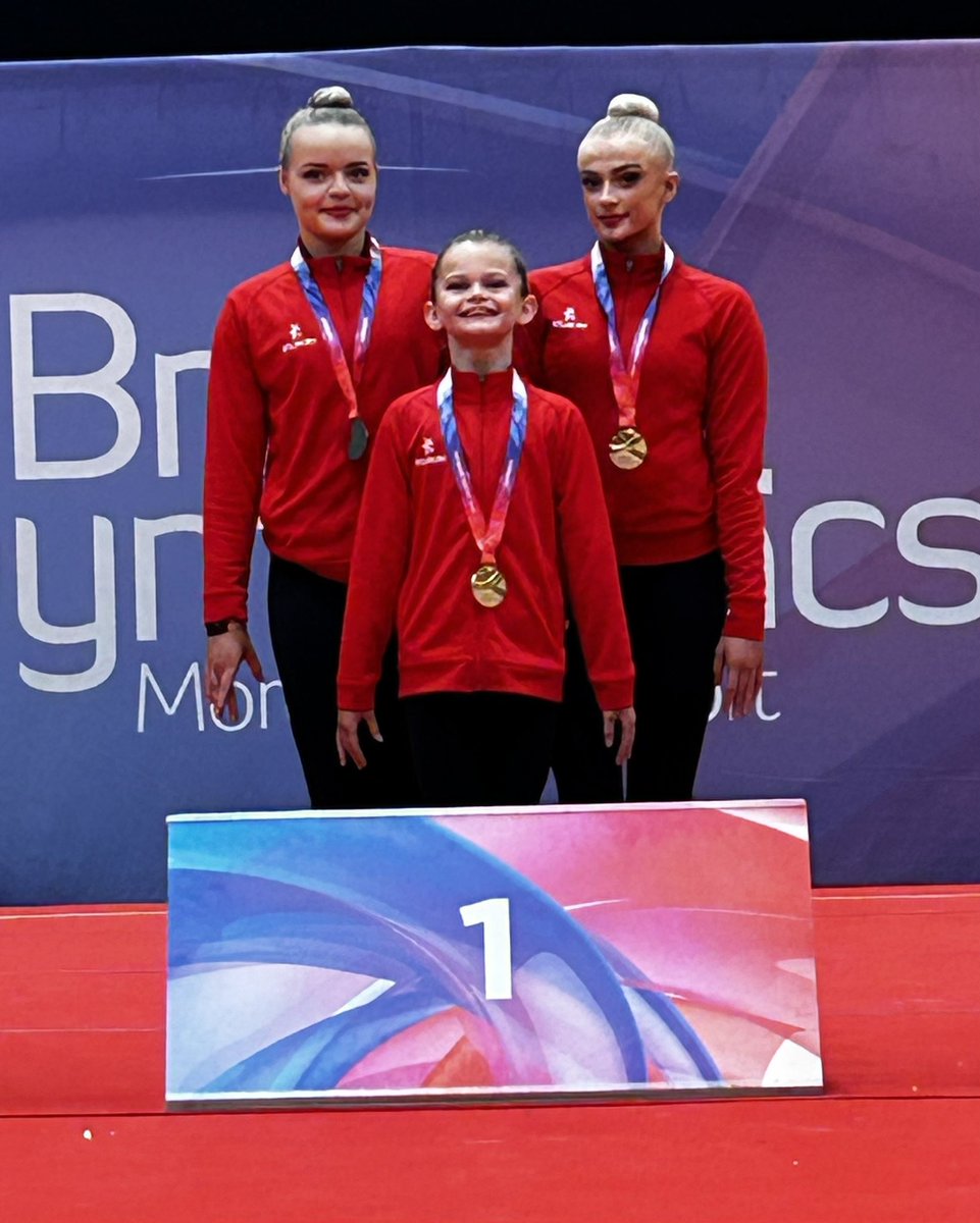 KerriMchale1's tweet photo. Lily competed in her first British Gymnastics FIG competition, the Pat Wade Classic with Khloe and Imara. They surprised themselves and won a clean sweep of golds and the highest score of the whole competition! 🥇🥇🥇@ScotGymnastics @QAHS_PE https://t.co/udB2W4BX2J