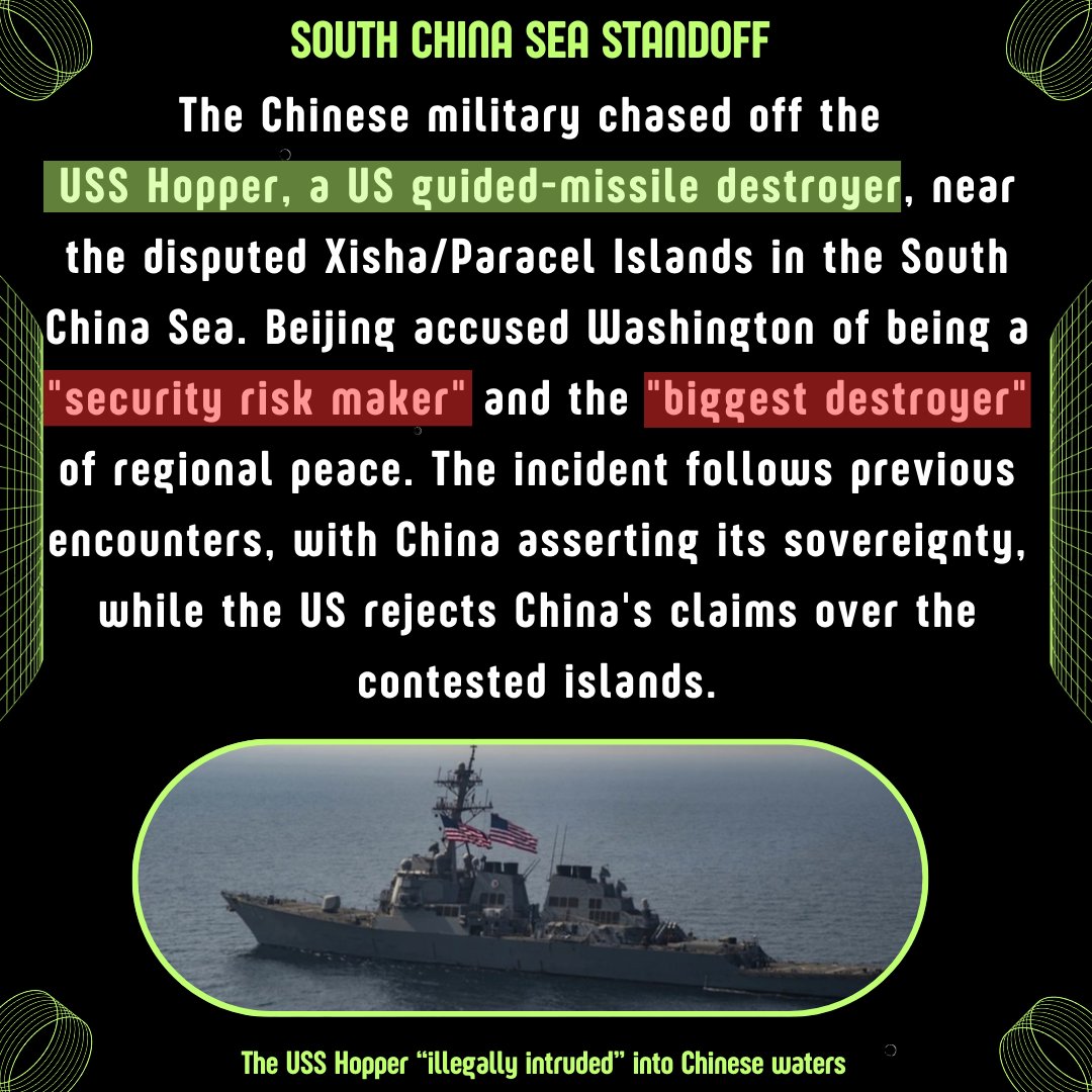 DailyPlanet24's tweet photo. US-China Naval Clash Escalates Over South China Sea
#USA #China #Paracel #Xisha https://t.co/HqIiljE6HO