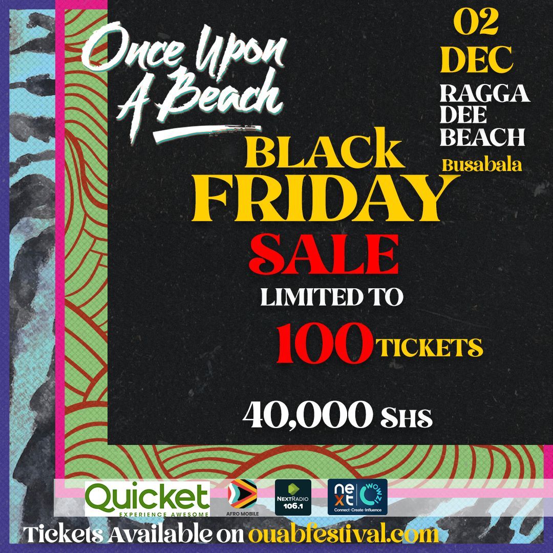 Black Friday flash ticket sales are available via tinyurl.com/OUABUG at only Ugx 40,000/= only, this is limited to 100 tickets
Use this opportunity to secure your ticket as the offer lasts
#OUABUG 
#TheFirstdance