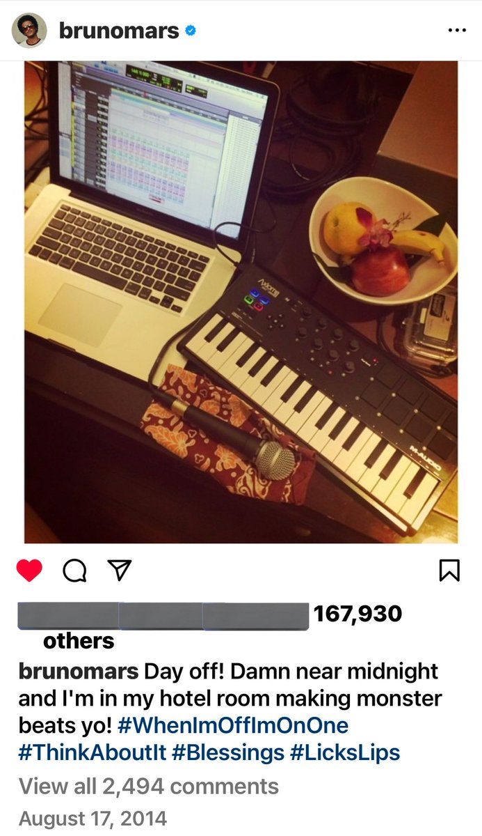 dokkusannOsaka's tweet photo. 2014
βDay off! Damn near midnight and Iβm in my hotel room making monster beats yo!β
#LicksLips πππ https://t.co/WoJAuhLm2B