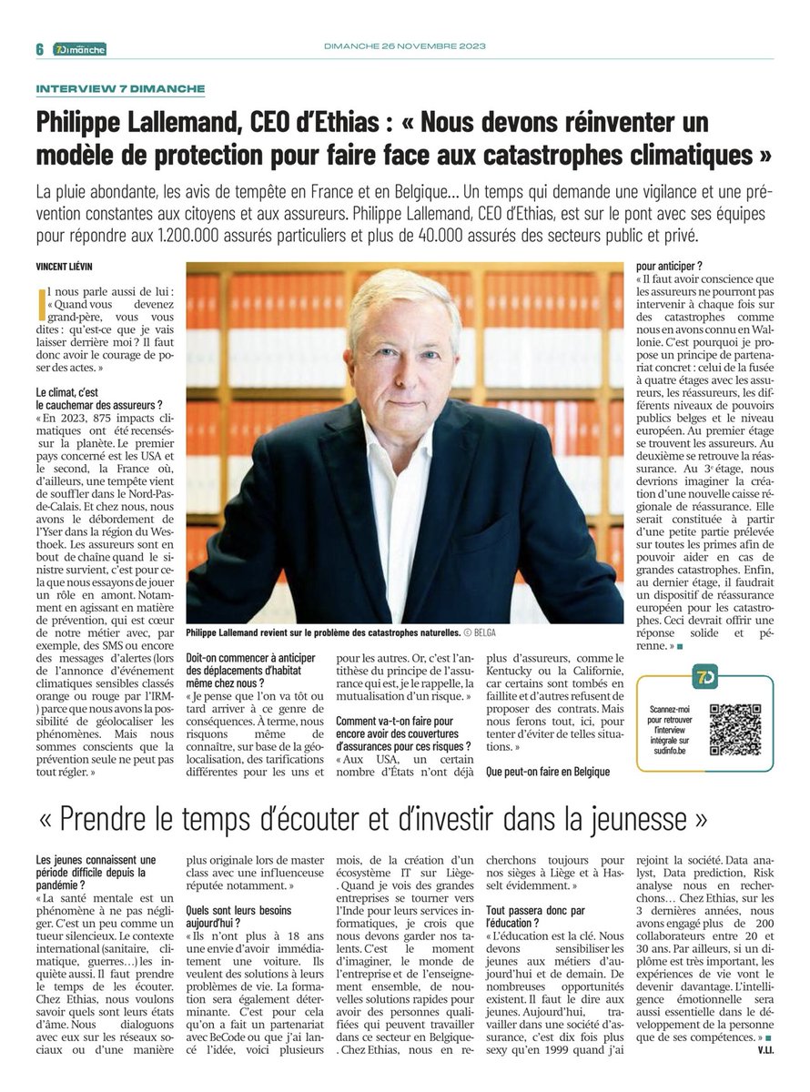 Merci à Vincent Liévin <a href="/7dimanche/">7dimanche</a>  pour cette deuxième discussion très riche et variée ! 
<a href="/EthiasFR/">Ethias FR</a>  #NousSommesLàPourVous #Ethias