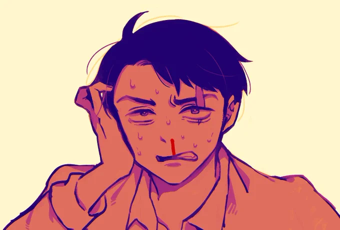 さん鼻血垂らしてるとこほんと好き。
