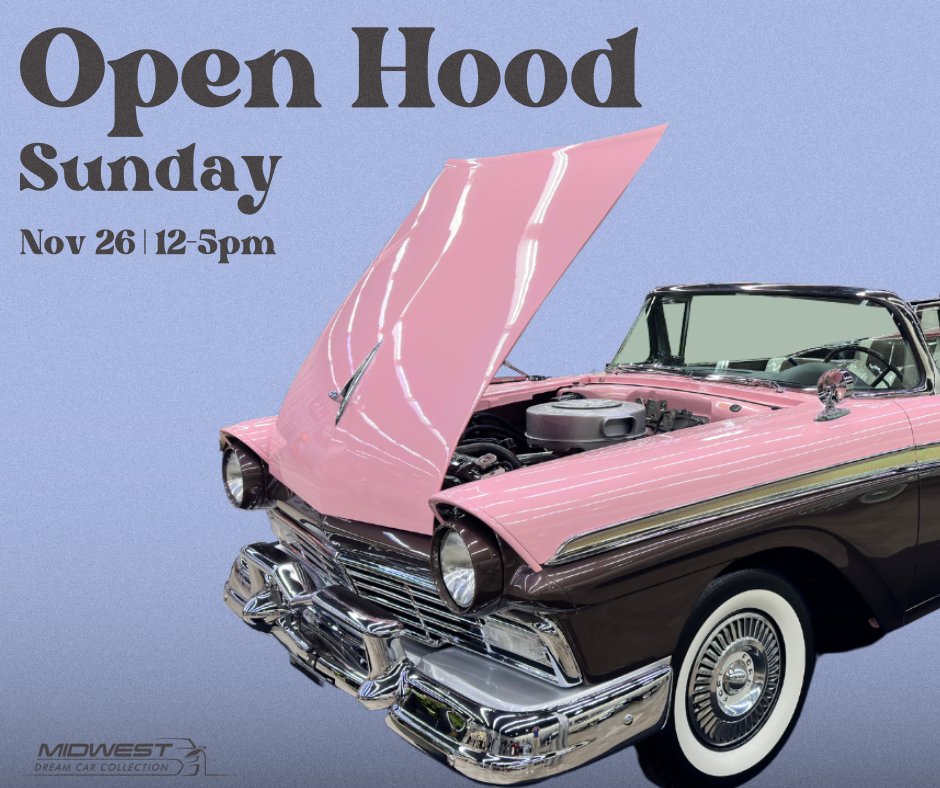 ⚙️🚙 Today is Open Hood Sunday from 12-5pm! Explore what's under the hood of our collection today and enjoy happy hour discounts on select products at our self-serve beer and wine wall.