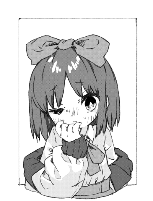 練習で描いた子