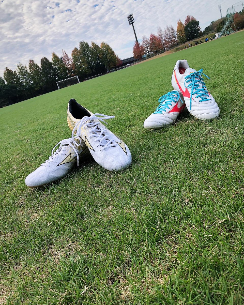 キャンパーの新しいスパイクとコラボしたぃう📷
#高知シエロクラブtk #ミズノ　#ミズノアルファ　#モレリア2