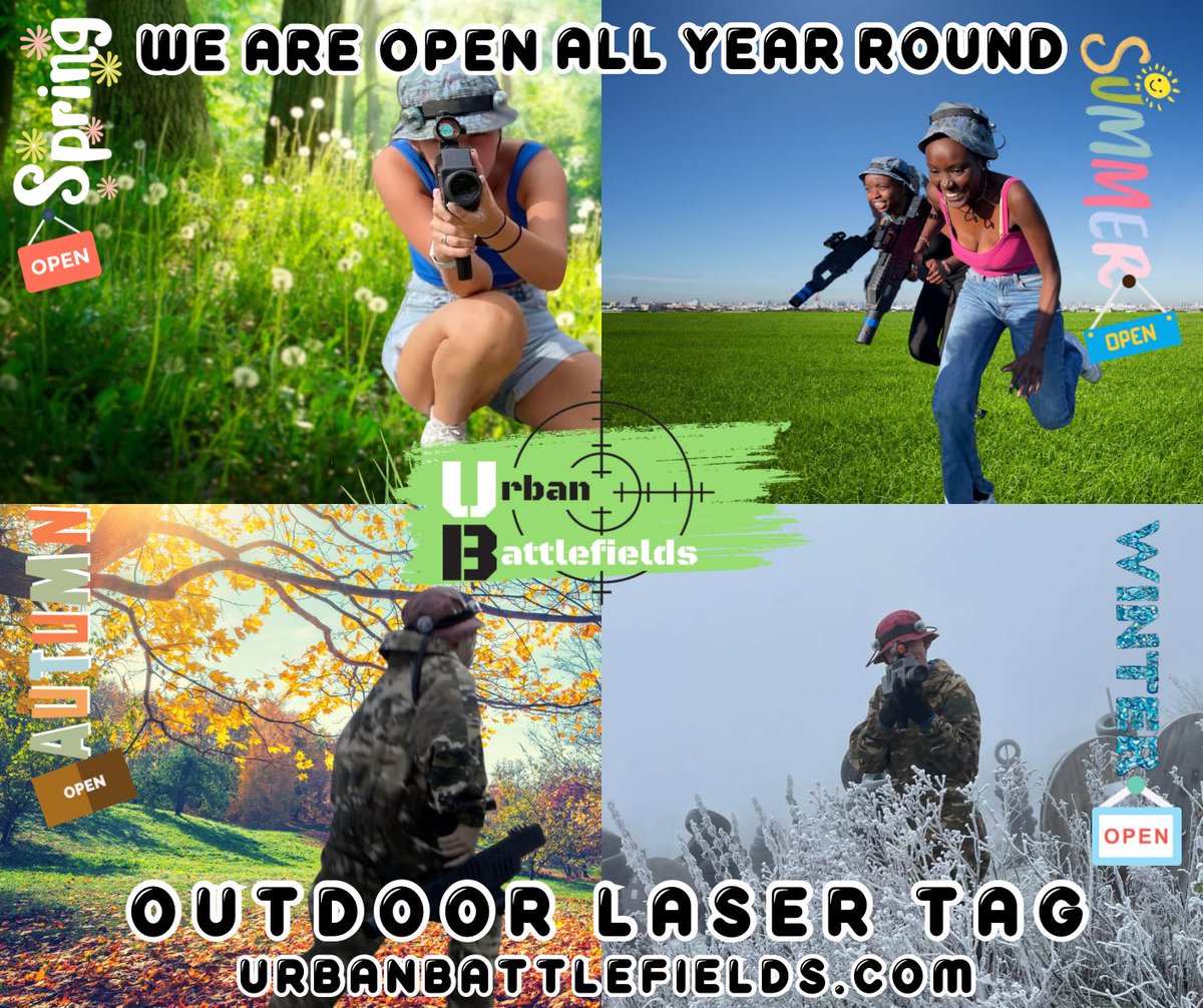 Urbbattlefields's tweet photo. Book now at https://t.co/5KHqVOLkCM or call the booking team on 07771907334 
#blackfriday #winter #summer #spring #autumn #allyearround #outdoor #activities #activitiesforkids #miltonkeynes https://t.co/p49NbZotH3
