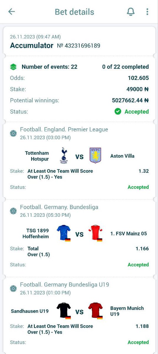 george__picks's tweet photo. At least 1 team over 1.5, 49k to 10M😘

Sweet option, 100+ odds on 22bet 👇

Code: B7P6D

Not on 22bet? Register and stake here for guaranteed bonus, upto 300% after deposit if used the link👉https://t.co/yEt07Dg0If https://t.co/mynEqn3VA7
