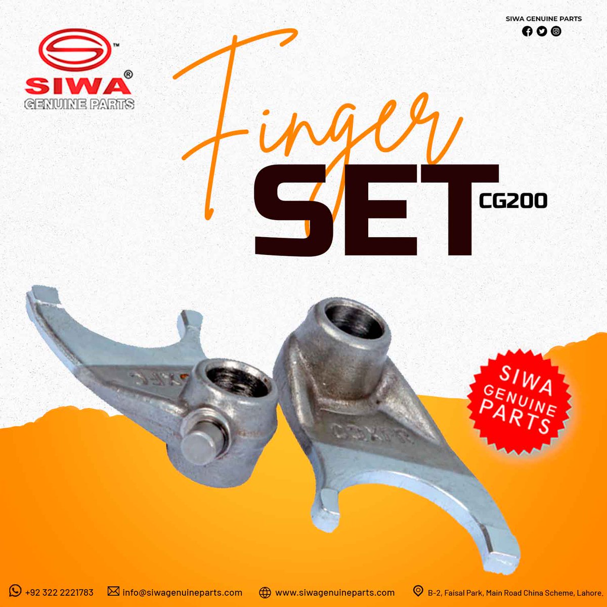 SIWA24062823's tweet photo. Finger Set
#parts #GenuineParts #siwa #relaibal #industry #No1 #autoparts #bestquality #rikshawparts #200cc #StandWithKashmir #twothousandtwentytwo #technology #vehicle #engineering #Pakistan #performance https://t.co/Ro1cHLgXAg