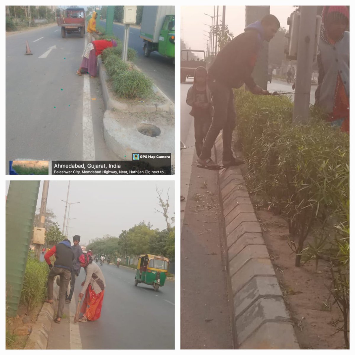 DyMCEast's tweet photo. Central verge cleaning, access vegetation removal and tree trimming at Various locations of East Zone.
#SwachhAmdavad 
#GreenAmdavad
#SwachhGujarat2023 
#MyCityMyPride https://t.co/tUOvNRrktc
