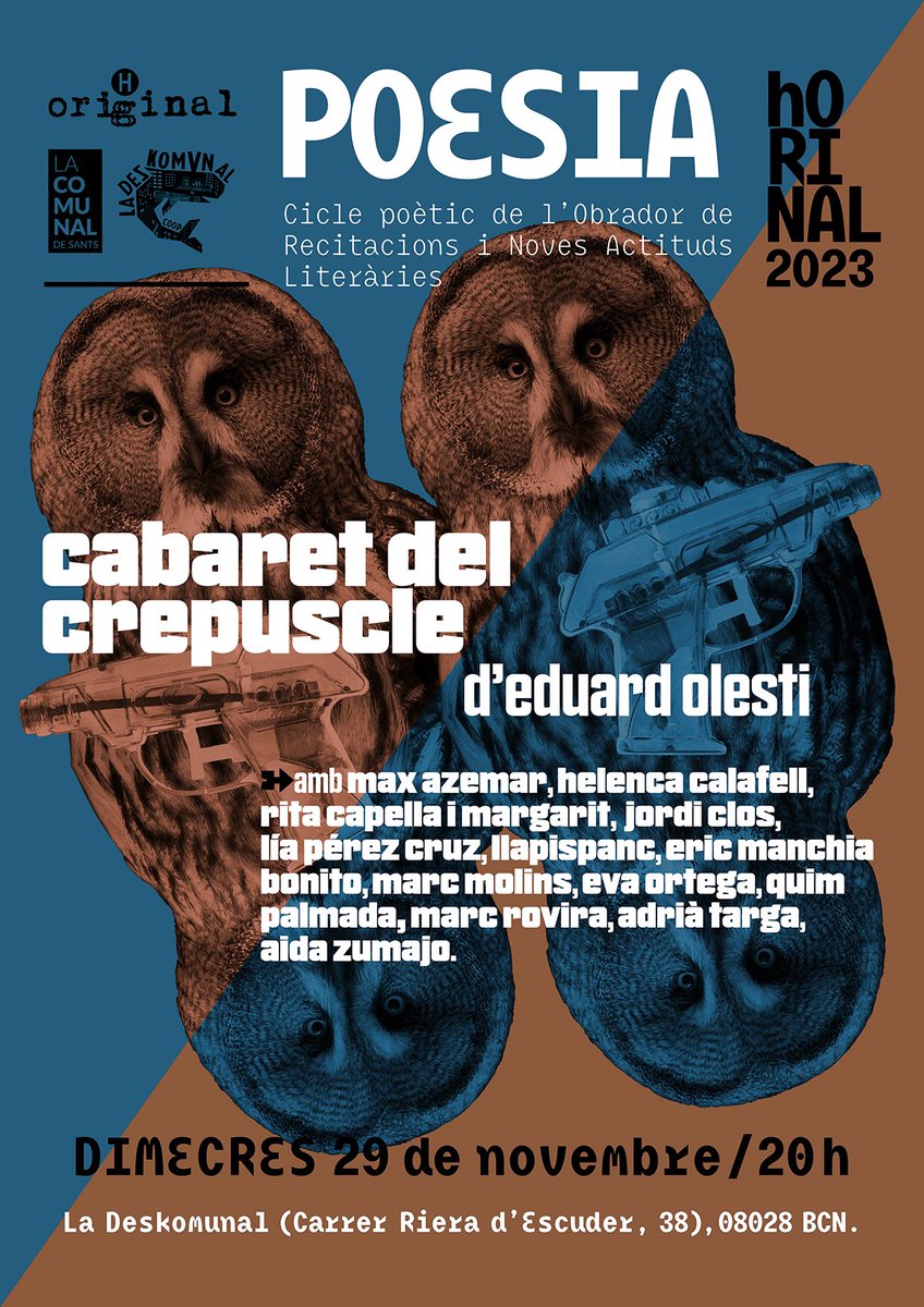 Eduard Olesti i tota aquesta colla vindran a presentar “Un cowboy crepuscular” 🔫