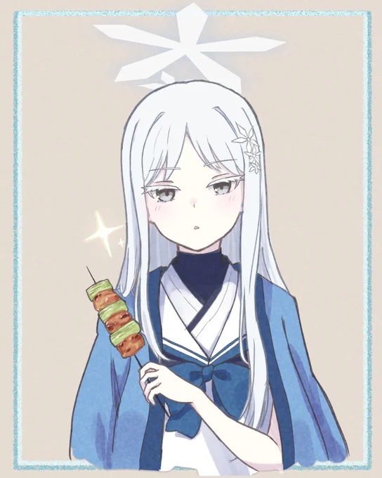 神秘的で儚げな一生徒を自称してる方のナグサ #ブルアカ