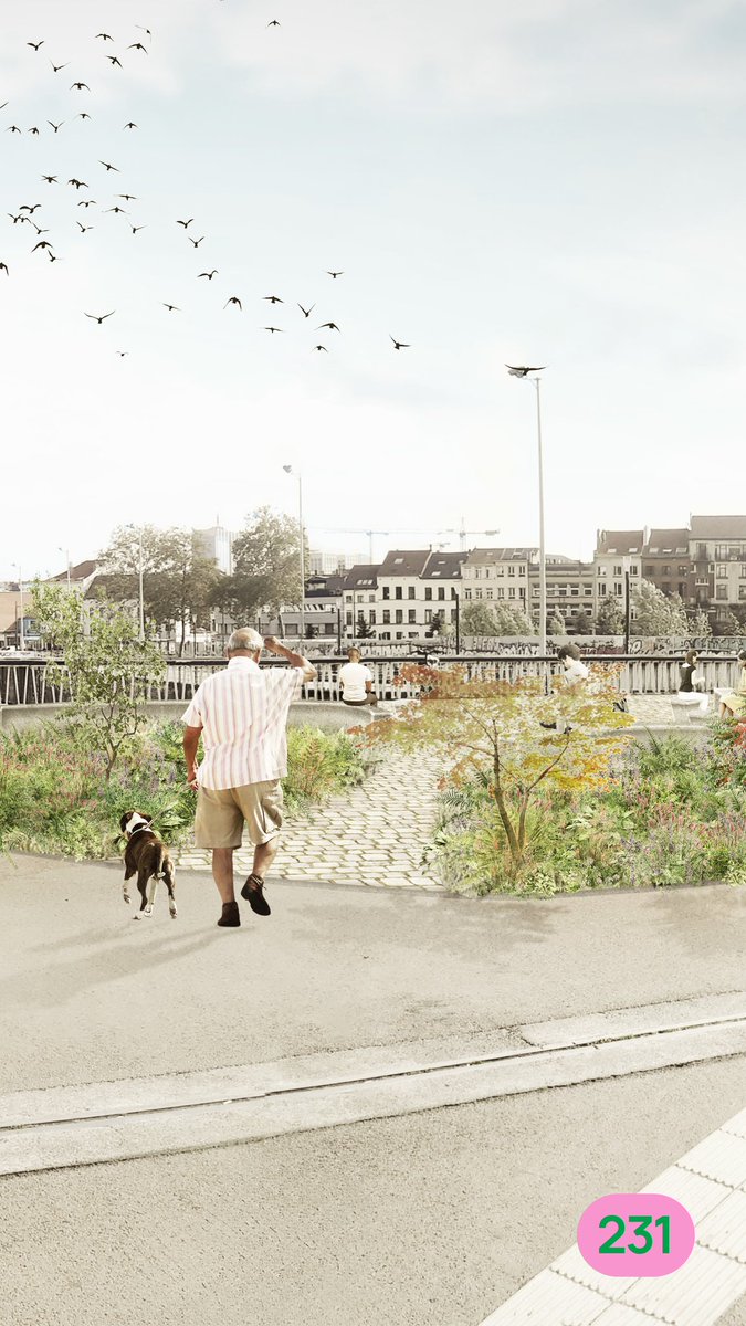 elkevdbrandt's tweet photo. Porte de Ninove and its surroundings will become a lot greener in the coming months.
+59 trees
+1,359 m2 of open ground
Better water and ecological management
#BrusselsChanges https://t.co/du856D6zcH