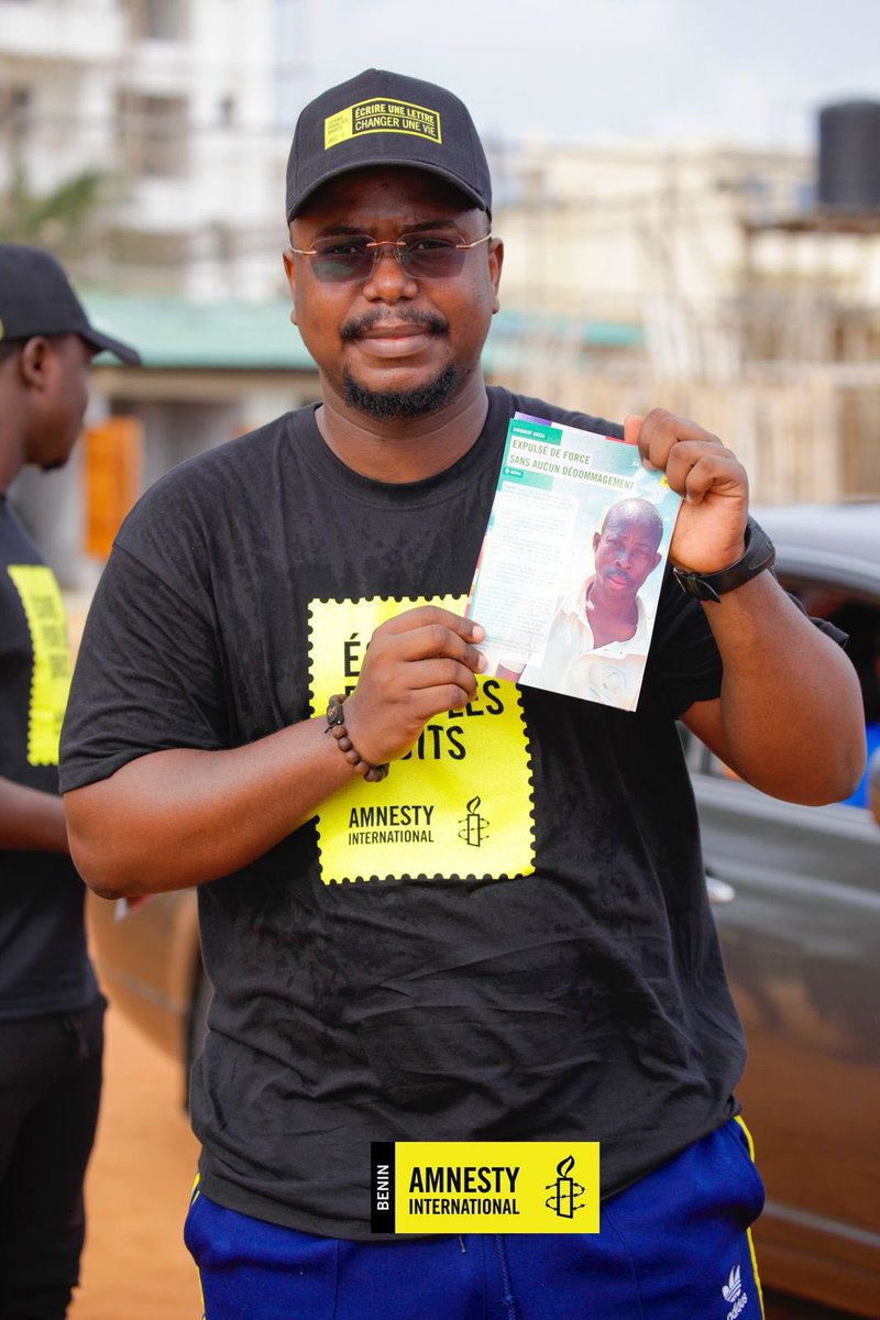 amnestybenin's tweet image. Samedi à Cotonou et autour d’une marche sportive et d’exercices aérobic, nous avons procédé au lancement de l’édition 2023 de notre campagne de rédaction de lettre "écrire pour les droits ".