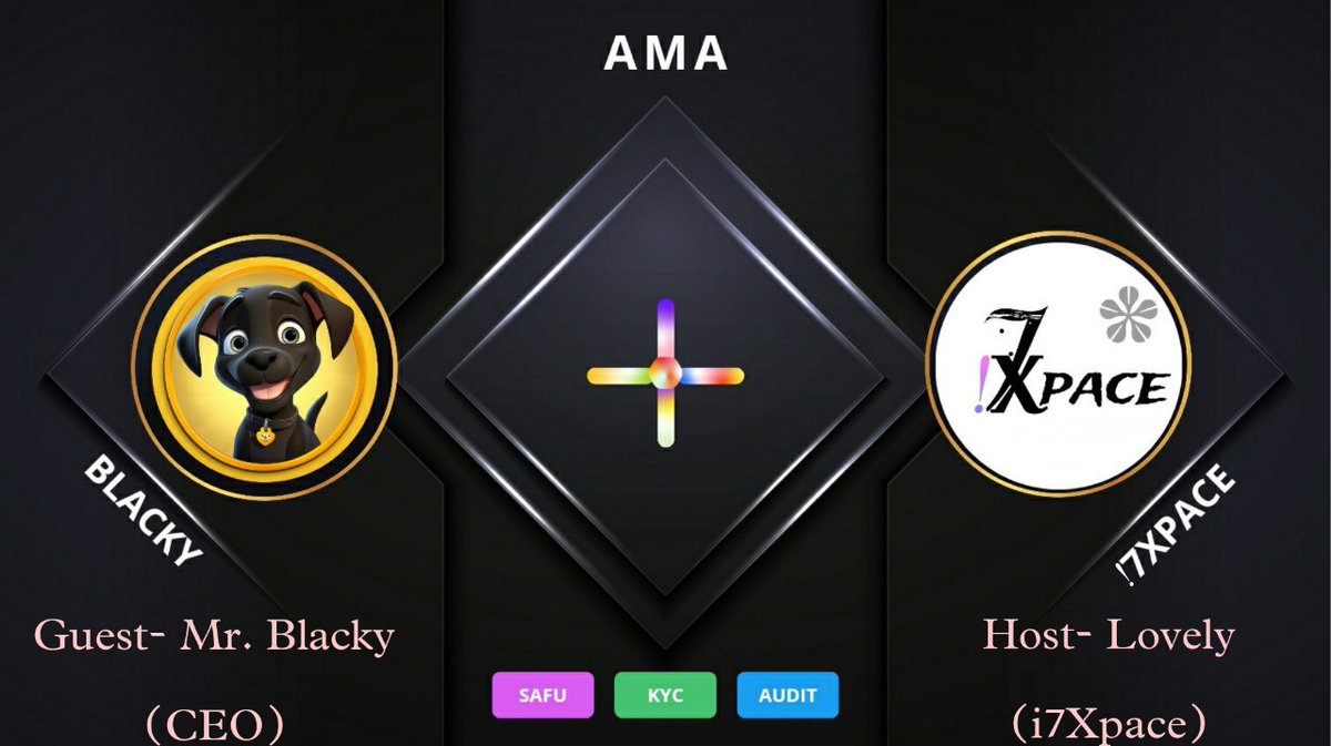 📢 !7Xpace x #Blcakythedog Telegram AMA 

Venue-    t.me/i7XpaceChat

 📌⏳Time : Nov 26 , 4PM (UTC)
      🏆$110 USDT 🤑

🔺 Follow <a href="/i7Xpace/">!7Xpace</a> &amp; <a href="/BlackyToken_BSC/">Blacky The Dog</a>
🔺Like , RT &amp; Tag 3 Friends
🔺 Comment Questions

#i7Xpace #BTC    #AMAs #EDrive #Crypto #Binance