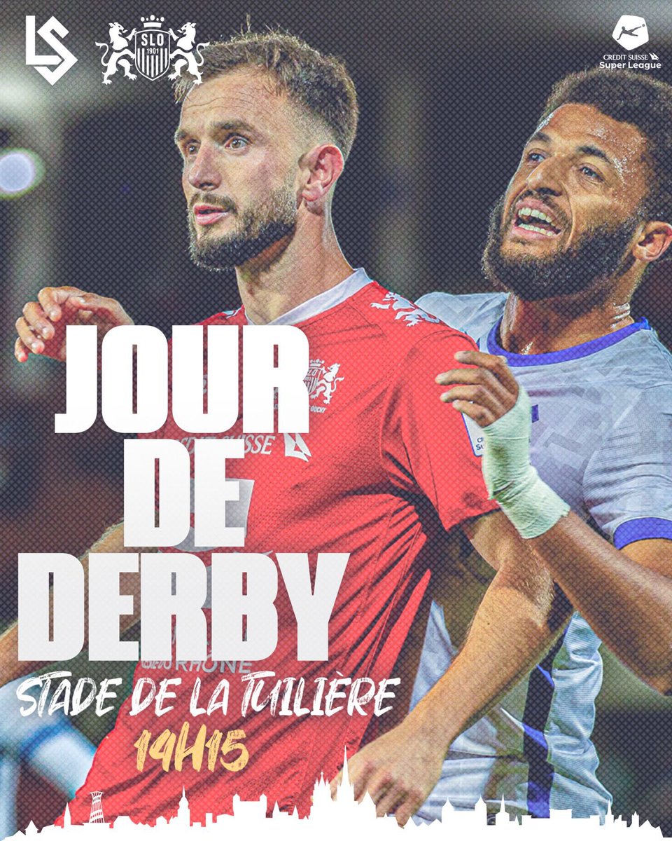 FC_SLO's tweet photo. 🔥 𝑱𝒐𝒖𝒓 𝒅𝒆 𝒎𝒂𝒕𝒄𝒉 🔥

🏆 Credit Suisse Super League - Journée 15
🆚 @lausanne_sport 
⏰ 14h15
🏟️ Stade de la Tuilière

ALLEZ STADE ! 🔴⚪️

#AllezSLO 🦁 #LSSLO #Stadiste https://t.co/61cPkddZ7h