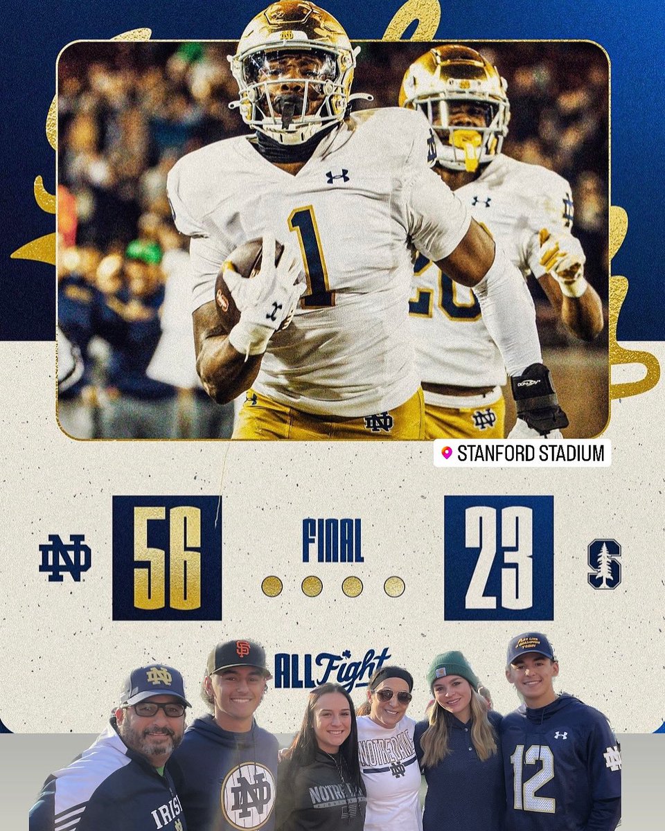 EdPerry67's tweet photo. Notre Dame Fighting Irish ☘️ Chop Down the Trees!!🤟🏼🙌🏼
@demetri_04 @andrew_perry7 @annagiannulias @ryen.blanco @mya.2.2 #godcountrynotredame⛪️🇺🇸 #tradition #noplacebetter #team135☘️ https://t.co/PNQl85hrOd