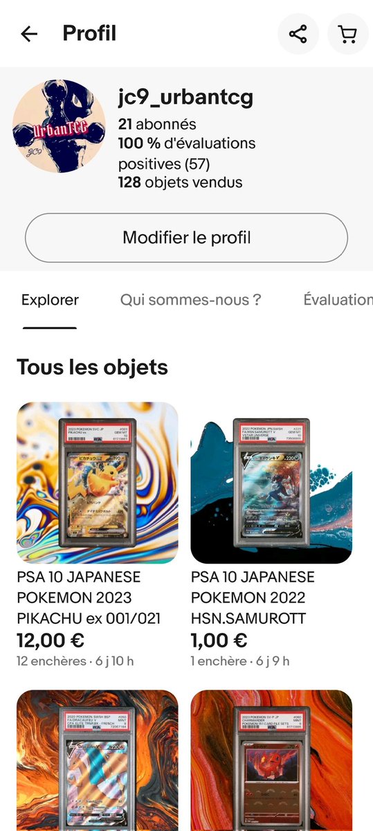 JJbyTeamRocket's tweet photo. Des ventes sympas sur mon ebay
https://t.co/SFCedxCqPC

#pokemon #PokemonTCG #PokemonCards #cards https://t.co/g20bGz2Wo4