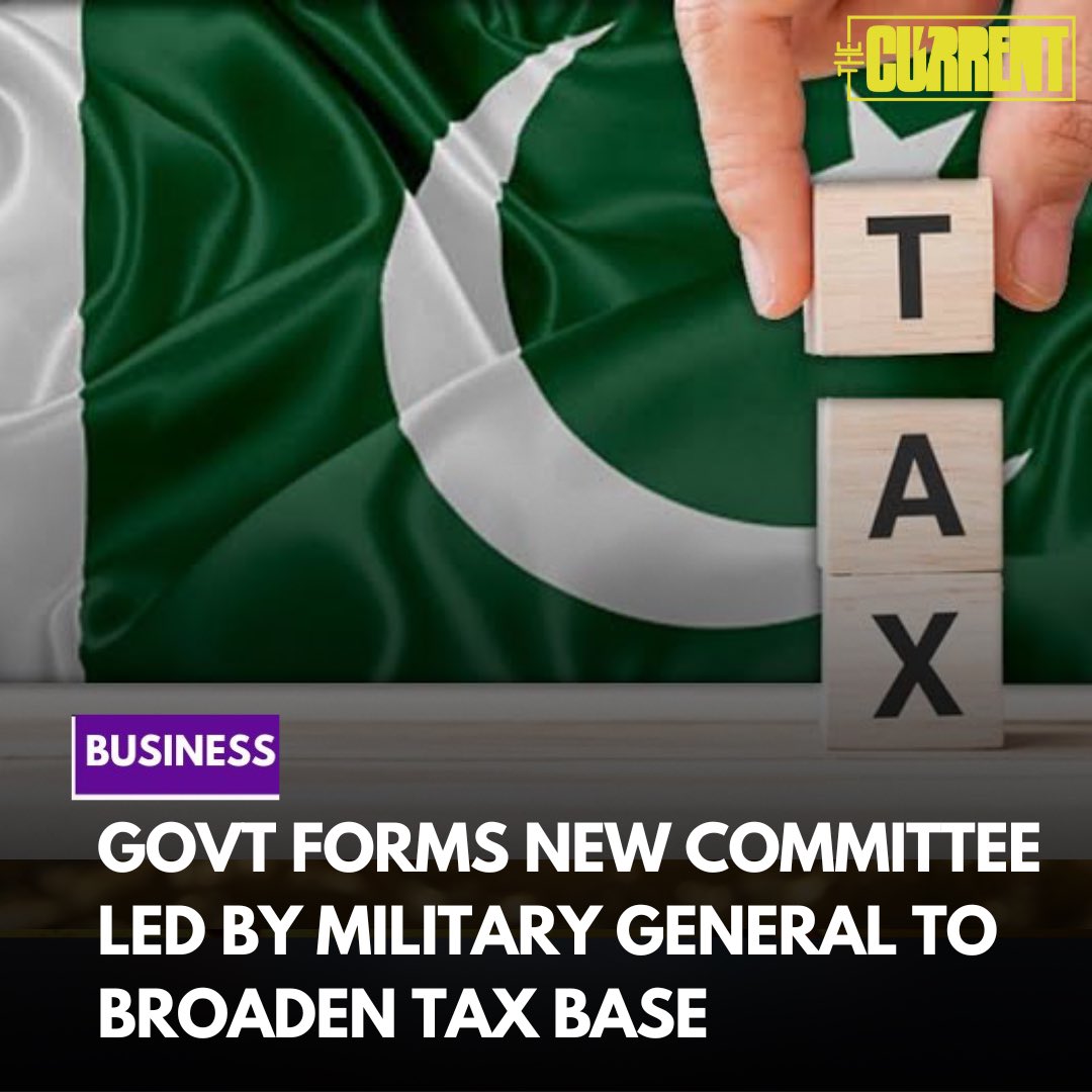 TheCurrentPK's tweet photo. The government has established a new committee, led by a three-star military general, to oversee data integration efforts aimed at expanding the tax base.
Read more: https://t.co/3OjACTfyOZ
#TheCurrent #TaxBase #IMF https://t.co/JpSMrfmIgS