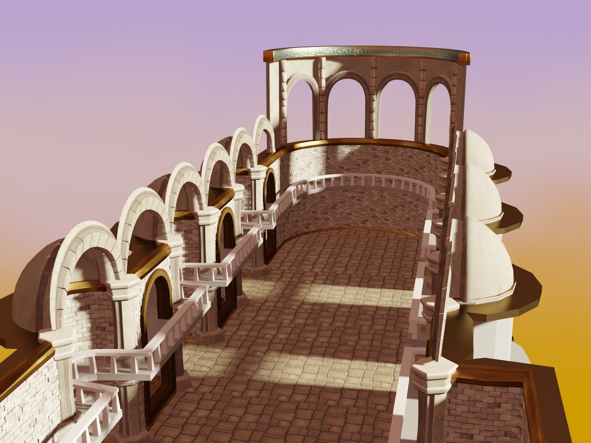 Belvane's tweet image. The #Stormwind library project, for @dragovianknight, is inching forward. It's full of challenges, and the urge to tackle them is what gets me out of bed these days, when war dominates my thoughts. Yesterday I solved the dome arches; today I'll work on the gallery.