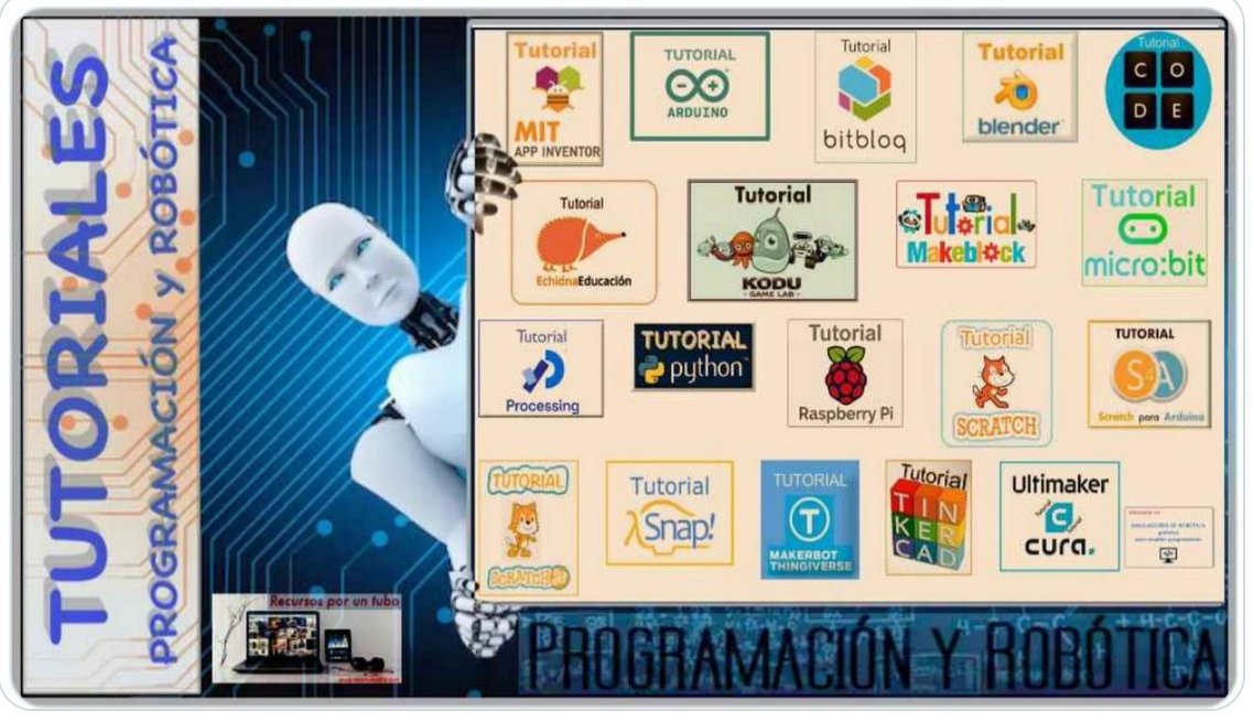anvasa125's tweet photo. Recopilación de Tutoriales de PROGRAMACIÓN y ROBÓTICA (paso a paso):    
Vídeotutoriales de diferentes niveles, Tutoriales web/PDF, Prácticas, Actividades de Aula, Proyectos, Experiencias,... ¡ENTRE TODOS Y TODAS!
https://t.co/61i1OcBXcL https://t.co/qZi5kMZR9d