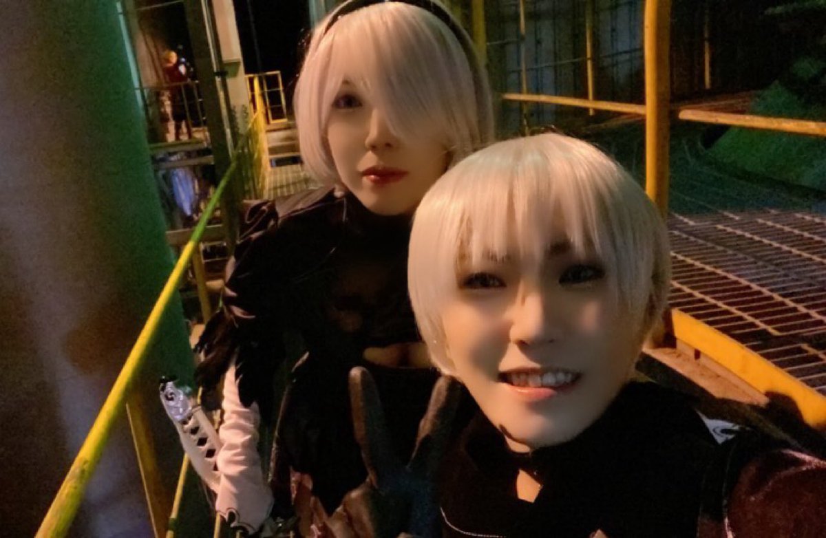 Kanade_Sep's tweet photo. 廃工場で2Bしてきました!
鴨さん(@KAMO_CosPhoto )のイケメンで可愛い9Sとご一緒できて幸せです☺️✨️
#木更津廃プラント
#cosryu
#ニーア_コスプレ https://t.co/r07fYPPtbU
