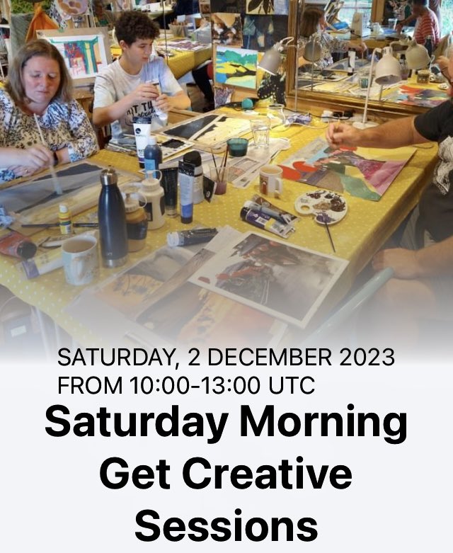 Next Saturday, an opportunity for a lovely morning of creativity… myartshack.co.uk to book 😍