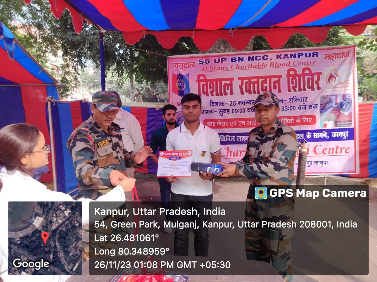 nccpsit's tweet photo. Blood Donation Camp Organised by 55 UP BN NCC Kanpur and participated by NCC PSIT First year Cadets.

#blooddonation #camp #ncc #nccpsit #india #raktdaan #blood @HQ_DG_NCC https://t.co/tG2lmZHpXL
