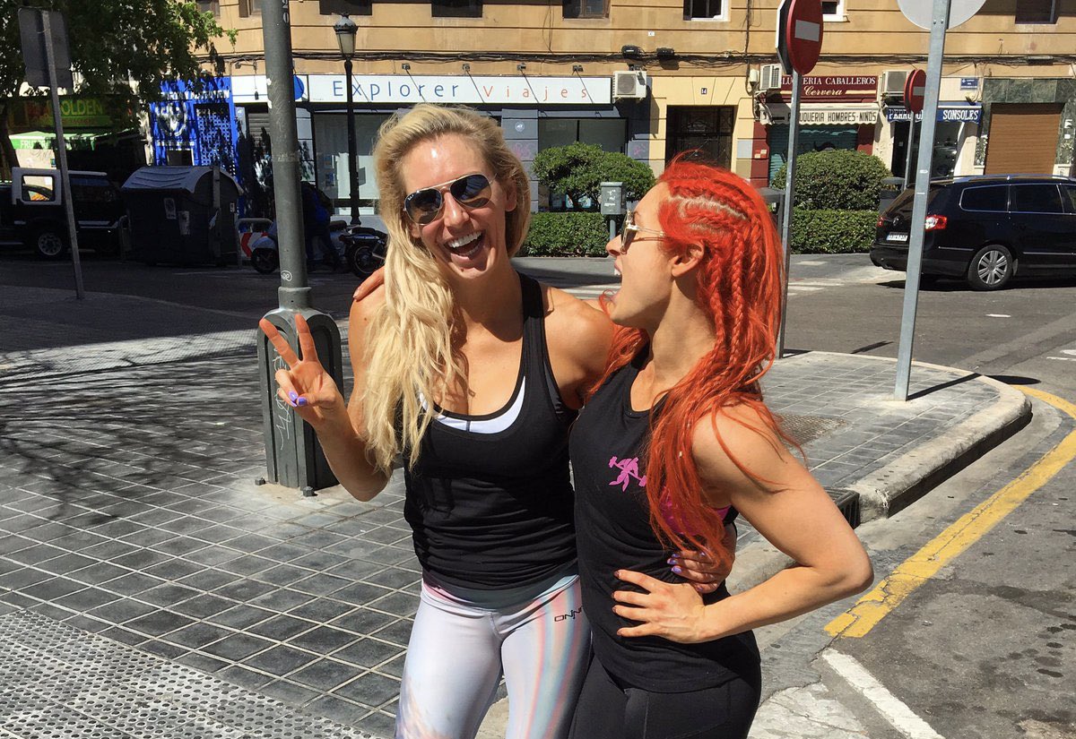 andythegame501's tweet photo. @MsCharlotteWWE @RicFlairNatrBoy Back together baby wooooooo https://t.co/BPe75RoFoJ