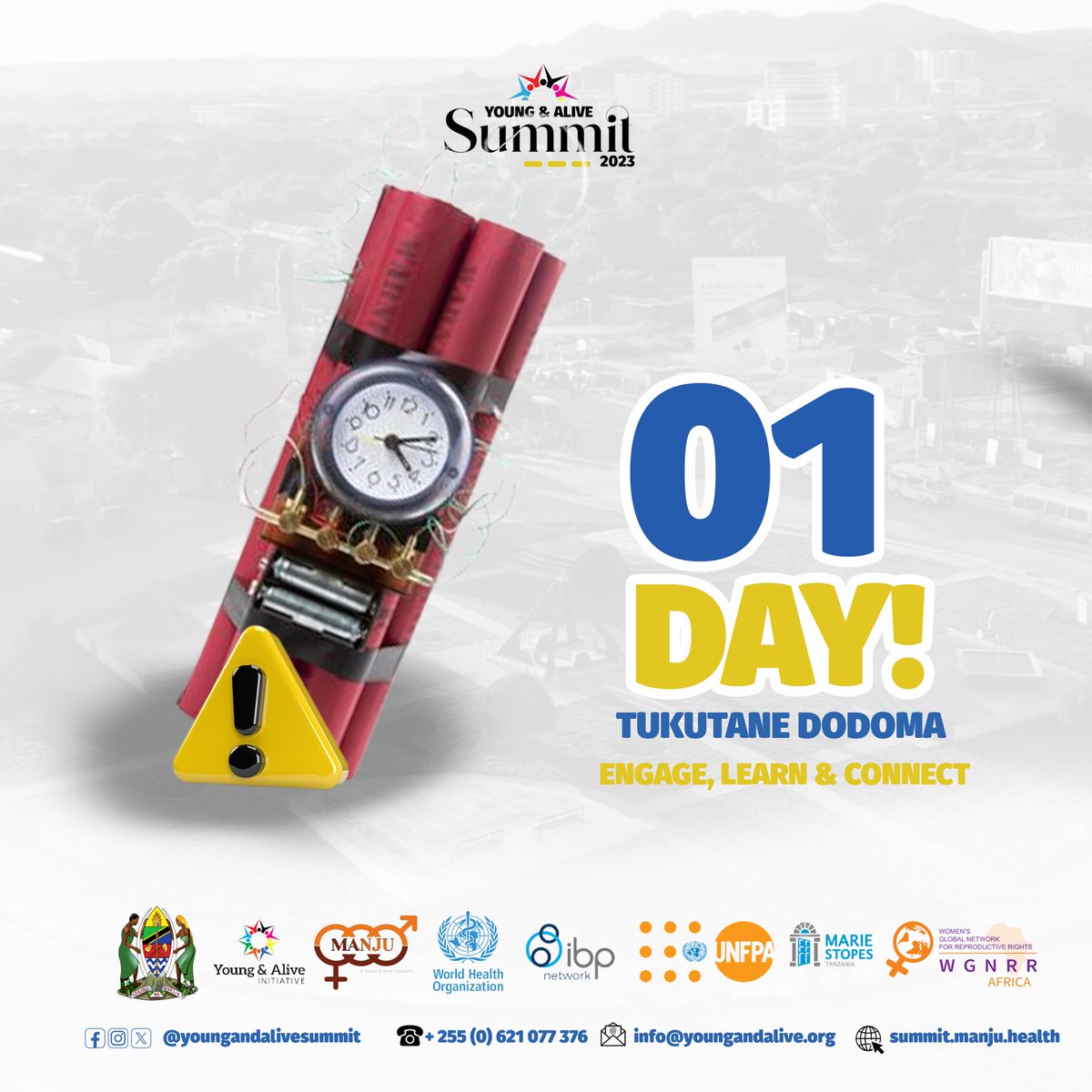 yaa_summit's tweet photo. Countdown alert! π
Just 1 day left until the National Summit in Dodoma, happening from November 27 to 30, 2023. Get ready for an empowering experience and impactful discussions! ποΈ
#SummitCountdown #youngandalivesummit2023 https://t.co/K2BeQz2J8r