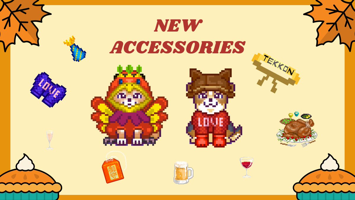 New accessories for your buddy! Get them now while stocks last! discord.gg/tekkon #TEKKON