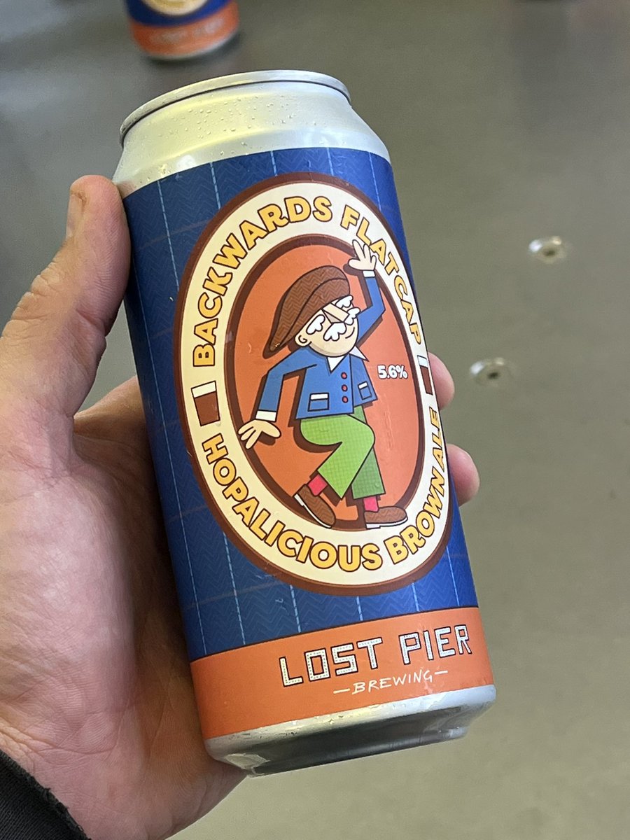 Lostpierbrewing's tweet photo. Our latest release available to trade this week! US inspired brown with alluring grapefruit, orange and citrus notes running alongside roasty sweet malt base 🤤 https://t.co/N5nAWJCXiC