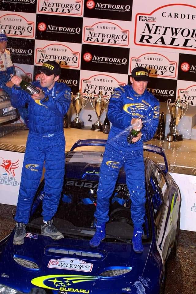 OTD in 2000, Richard Burns and <a href="/robertreidwrc/">Robert Reid</a> won the Rally GB for a 3rd consecutive year and just missed out on the <a href="/OfficialWRC/">FIA World Rally Championship</a> title to Marcus Gronholm 🏆🇬🇧🏁
#otd
<a href="/prodrive/">Prodrive</a> 💙💛
📸 unknown 
Pictures of Rallying