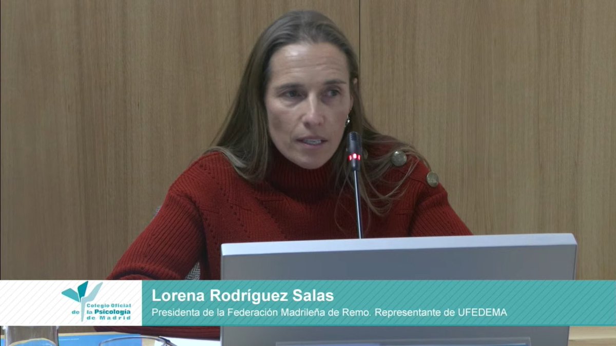 📸 Lorena Rodriguez, presidenta de la Federación Madrileña de Remo, representó a Ufedema en la jornada de psicología en el deporte femenino organizada por el <a href="/CopMadrid/">Colegio Oficial de la Psicología de Madrid</a> 👏🏻 

#LaUniónÚtil