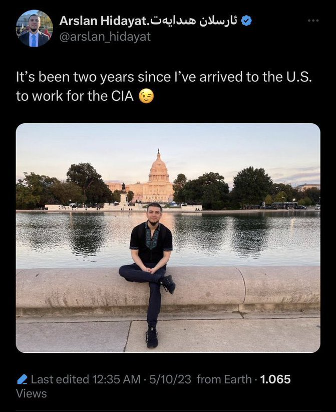 Whatis7777777's tweet photo. @arslan_hidayat WORK FOR THE CIA https://t.co/ROkrzDidka