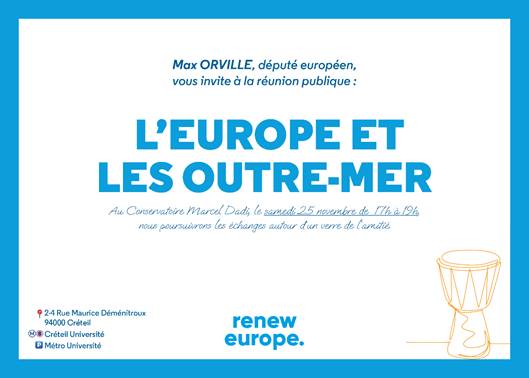 Femmes_Dem's tweet photo. Félicitations, @max_orville, pour ce meeting exceptionnel "L'Europe agit pour les Outre-mer". Ton dévouement local et tes actions concrètes sont une véritable inspiration.
#EuropeOutreMer #AvecMax 🇪🇺
#AvecElles https://t.co/gIR33ubmCI