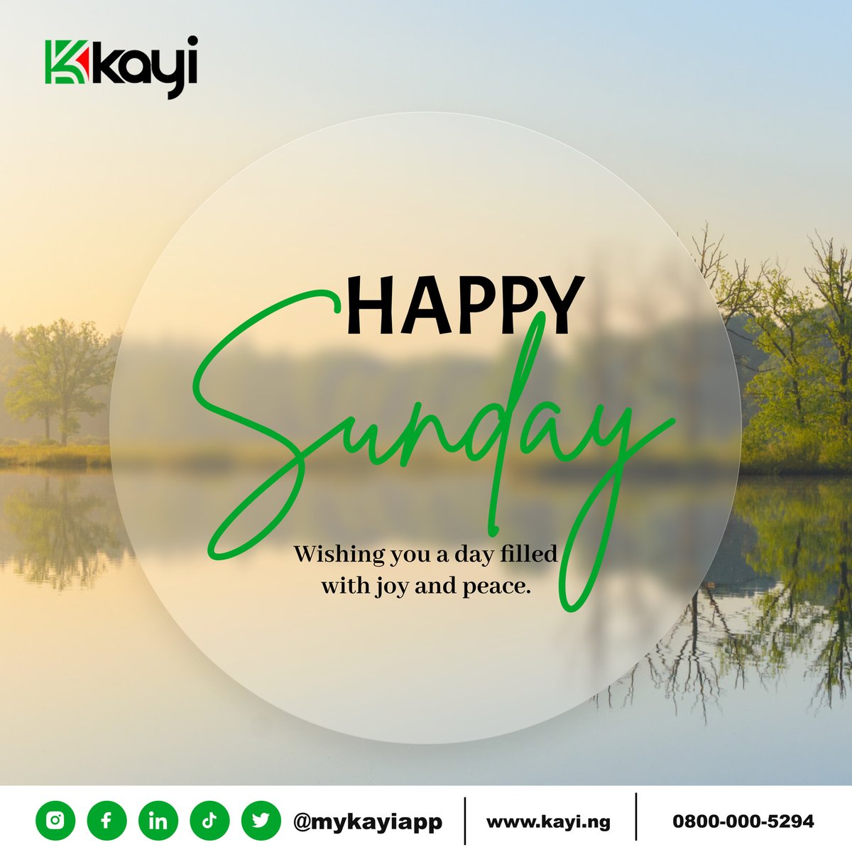 mykayiapp's tweet photo. Happy Sunday, Kayi fam! 🌞✨ Embrace the tranquility of today and recharge for the week ahead. Enjoy every moment!

#HappySunday 
#KayiVibes
#Kayiway
#Kayiweb https://t.co/nqPyQyxdHi