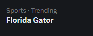 SusanCarol72166's tweet photo. It s Always a good day to be a Florida Gator !!!! 🐊🐊
-Susan https://t.co/cXhgjNmuRM