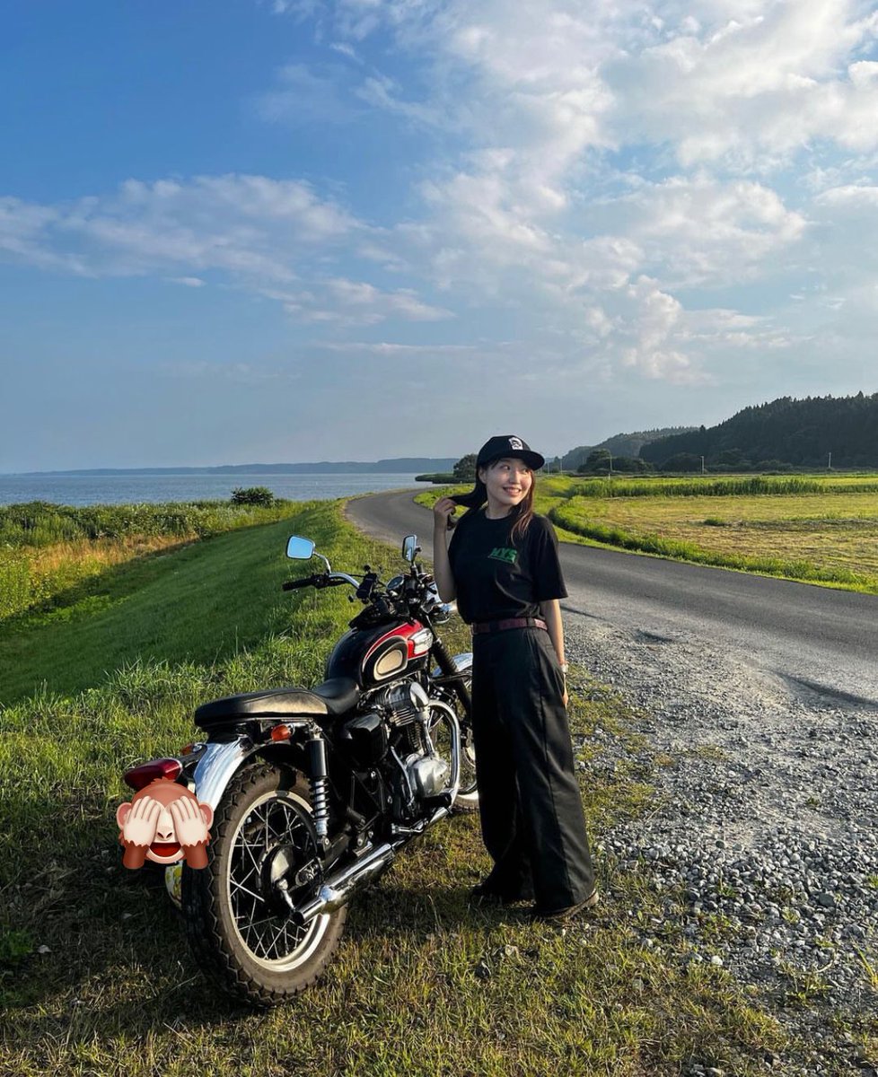 MOTORY_Pink's tweet photo. 小川原湖✌️
ソロツーが好きだけど、やっぱり誰かと走るのも楽しい😺 https://t.co/menxWhOMsy
