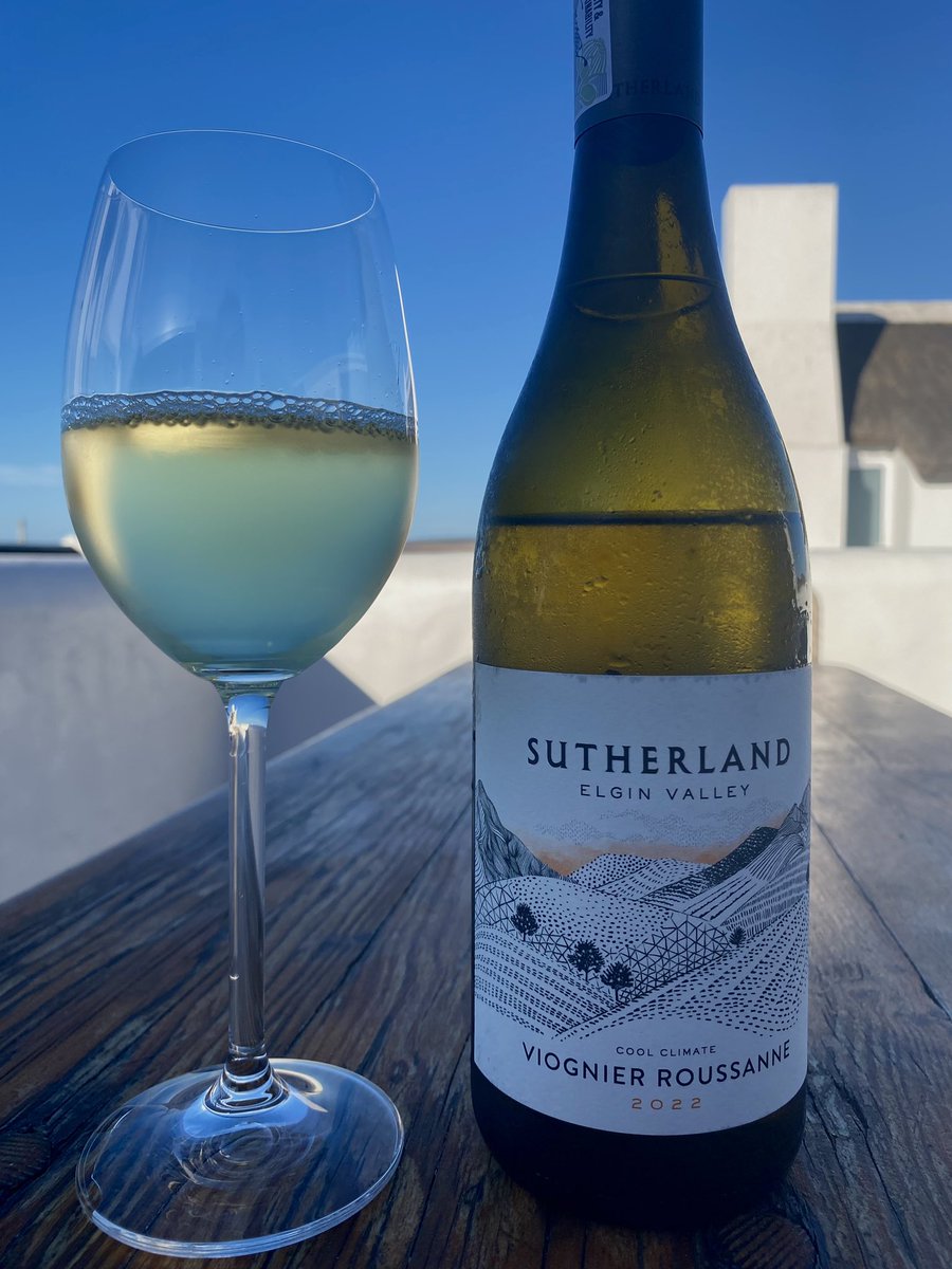 In one of my favourite places in the world, with a delicious Viognier/Roussanne blend from <a href="/ThelemaWines/">Thelema</a>