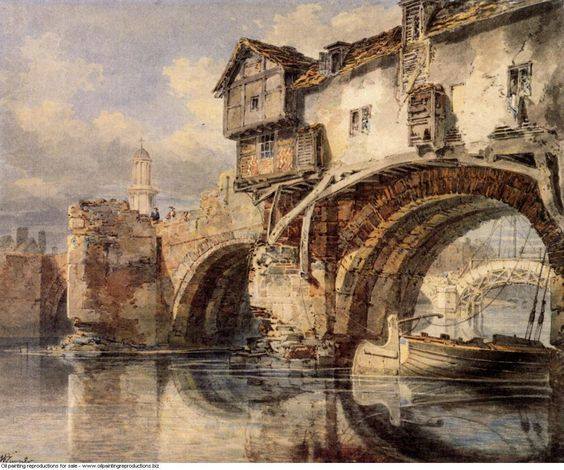 AraceliRego's tweet photo. Joseph Mallord William Turner » Puente de Gales en Shrewsbury #pintura https://t.co/TIq01XxYmL