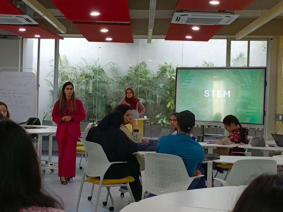 ELF_pakistan's tweet photo. ELF Pakistan Workshop @HabibUniversity to discuss STEM and the environment and meet with industry experts. https://t.co/Yrn2OaCI2h