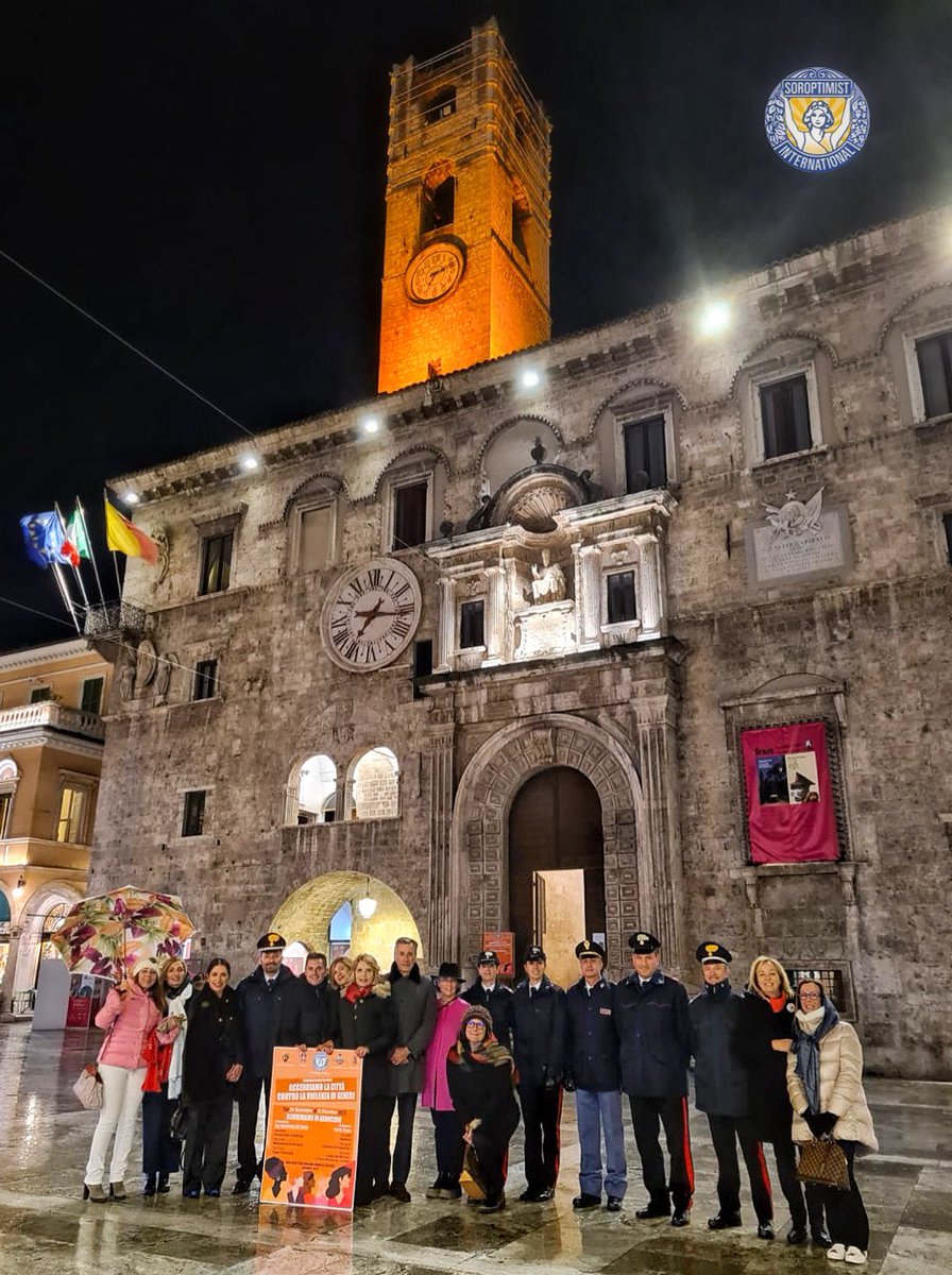 SoroptimistAp's tweet photo. Illuminati di 🟠 contro la violenza di genere i monumenti di Ascoli Piceno
#25Novembre2023 
#OrangeTheWorld 
@SIEurope 
@SIItalia 
@comuneAp 
@_Carabinieri_ 
@poliziadistato https://t.co/POHS5AhLKb