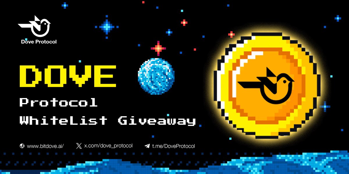 1/2
⚡️Dove Protocol Giveaway Event 📷
 📷#BTC📷  and #ETH 📷

200 IDO Whitelist 
📷Easy win rewards as follows 👇